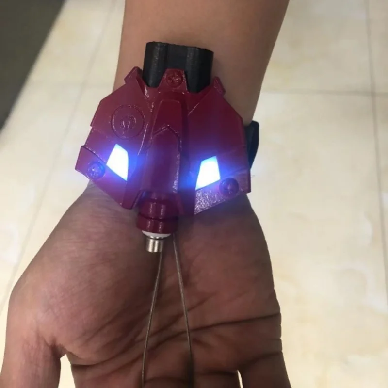 Zabawka-wyrzutnia pajęczyny dla dzieci, czarne rękawice do cosplayu dla chłopców, technologiczna zabawka, rekwizyty do rozpylania, akcesoria do figurek akcji.