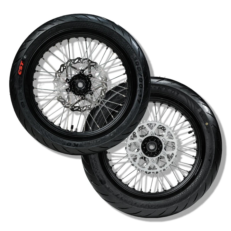 For Surron Ultra Bee Wheel Road/Off-Road Wheel Set Kit With Sliding Tire New Condition Aluminum Alloy Motorcycle Wheel Hub