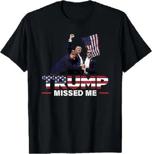 

Donald Trump 2024 - Missed Me Survived Shot Election Unisex T-Shirt