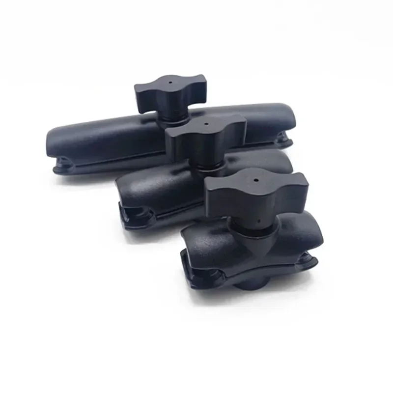 Bicycle Motorcycle Aluminum alloy Double Socket Arm for 17mm- 25mm Ball Head Clip Mount Adapter Extension Swivel Arm RAM Mount