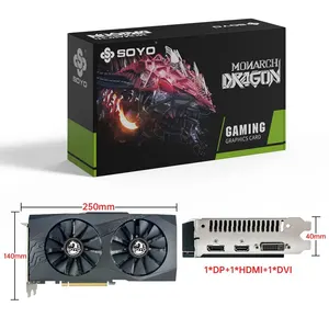 بطاقات رسومات SOYO-Radeon RX580 ، ذاكرة GDDR5 ، بطاقة ألعاب ، مكونات كمبيوتر سطح المكتب ، PCIE3.0 x16 GPU ، AMD RX 580 8G أعلى 8 مبيعات رخيصة لبطاقات الفيديو - رقم 1