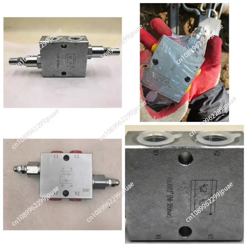 Tubular Bidirectional Cross Relief Valve Hydraulic Buffer Valve Anti-Shock Valve for Double Acting Cylinder