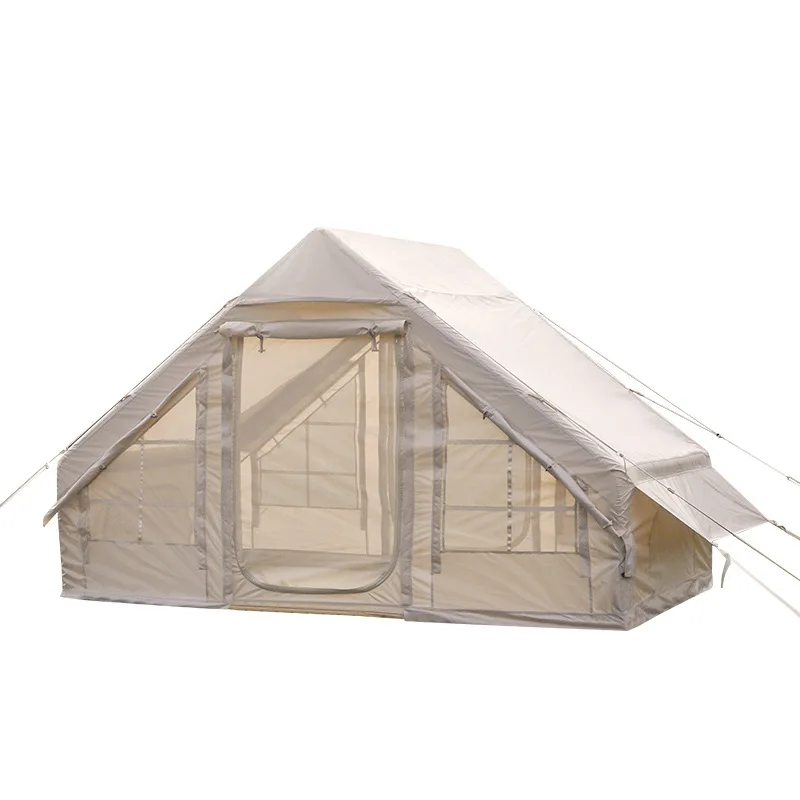 Luxury Portable Double Layer Oxford Cotton Waterproof Detachable Inflatable 8m Three-season Event Tent for Outdoor Adventures