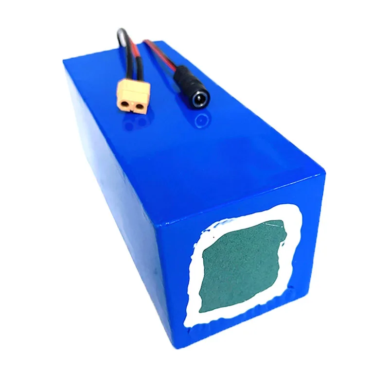 36V 10500mAh バッテリー 内蔵 20A BMS 18650 10S3P リチウムバッテリーパック 保護ケース + XT60 コネクター付き