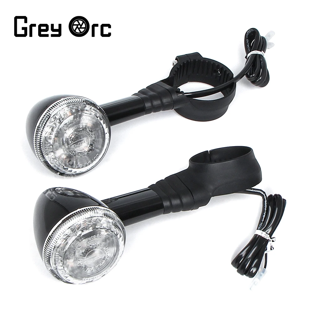 

Motorcycle 500mm 2 Wires LED Turn Signal Light Black For Triumph Bonneville Bobber 2022 2023 Indicator Flashing Flasher Lamp