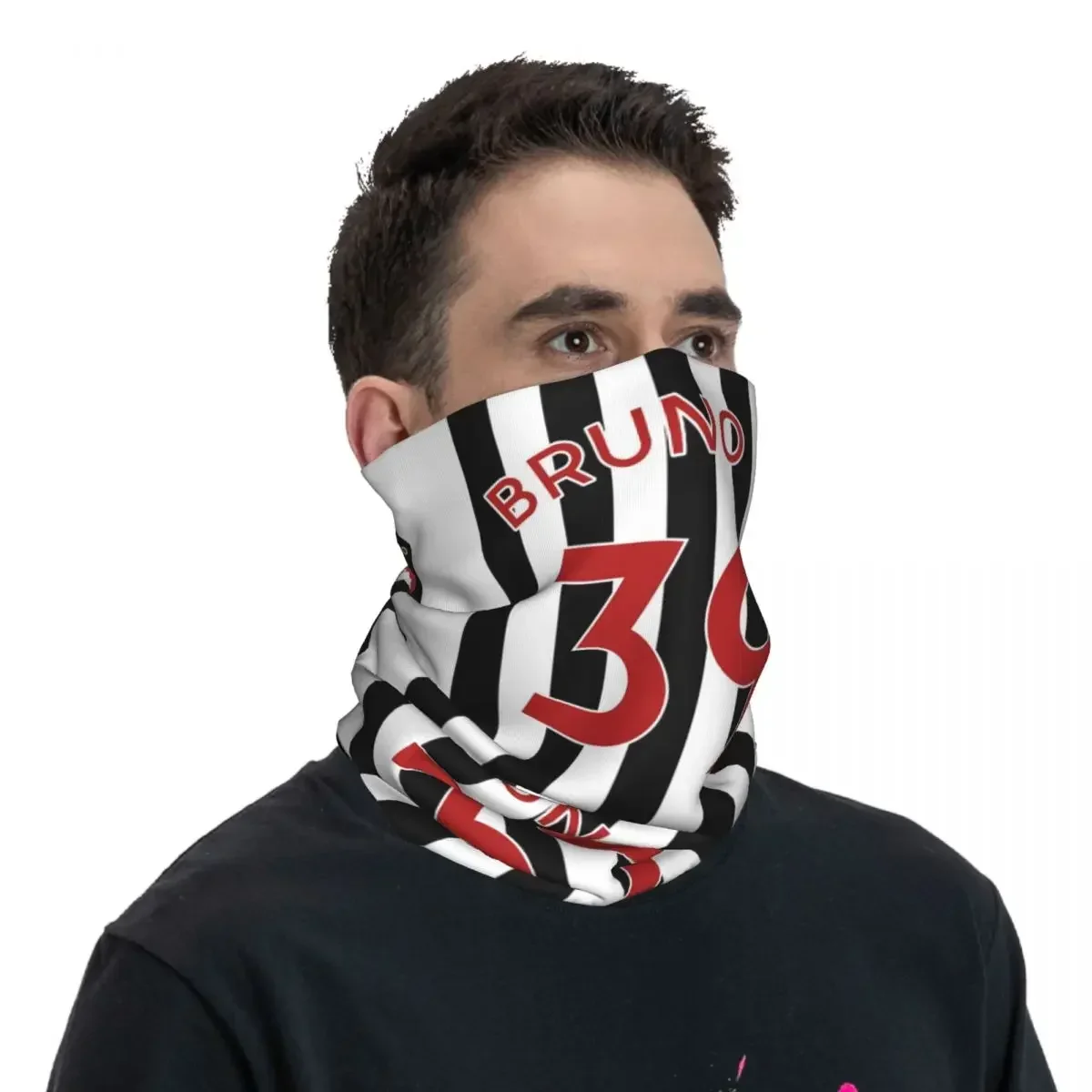 Bruno Guimaraes-bufanda con estampado de NEWCASTLE para hombre y mujer, Bandana con estampado de polaina para el cuello, mascarilla facial multiusos para ciclismo, invierno, 39