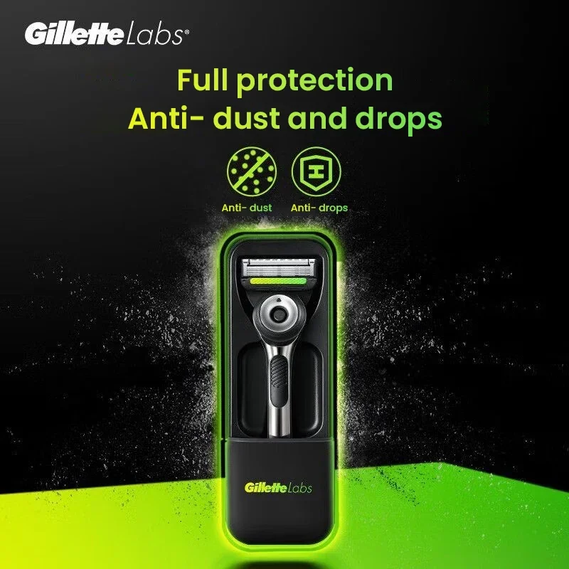 Дорожный чехол Gillette Labs для бритв, портативный пыленепроницаемый чехол для бритвы, дорожный ящик для хранения, совместимый с бритвами Gillette Labs