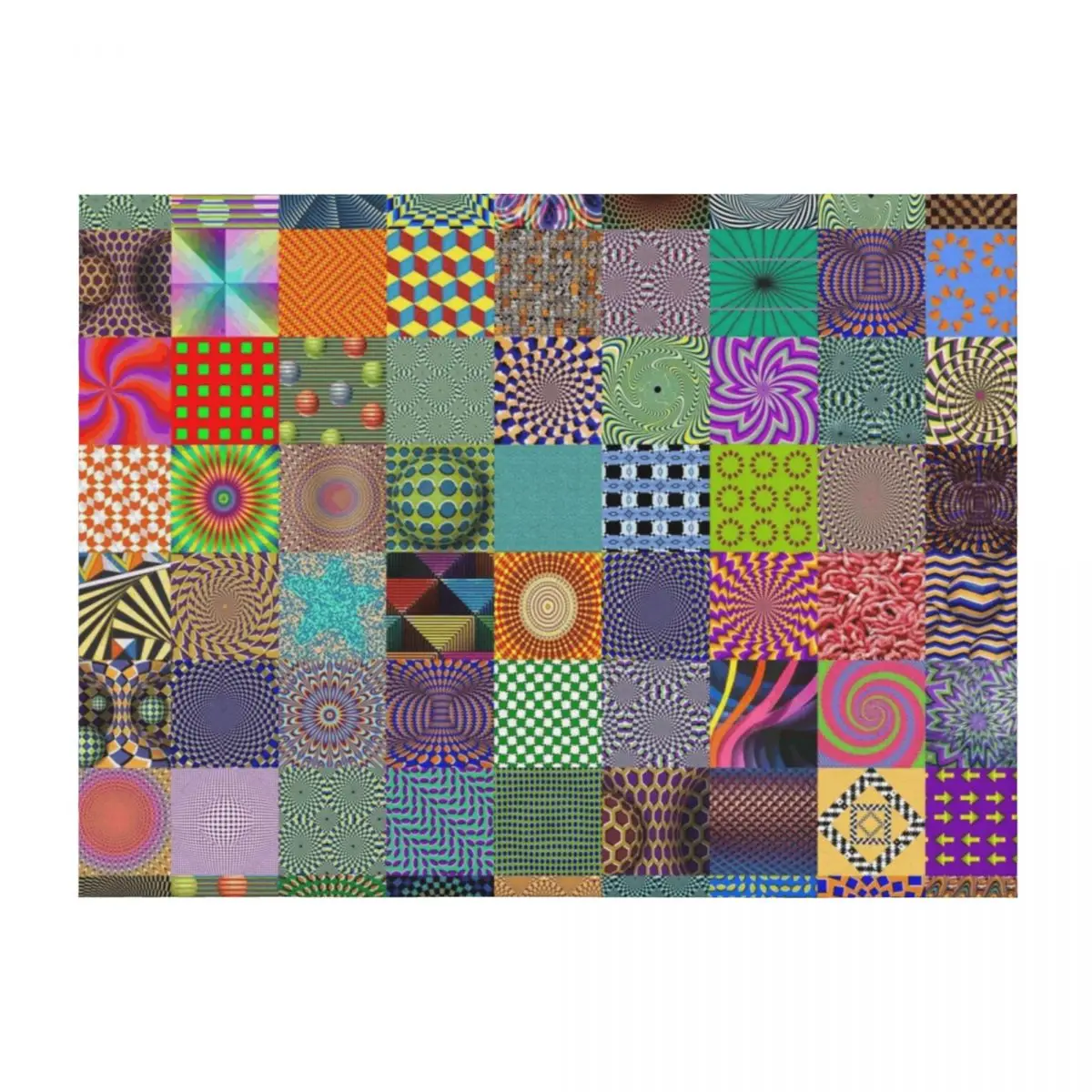 

Optical Illusions Throw Blanket For Baby Camping manga Decorative Beds Blankets