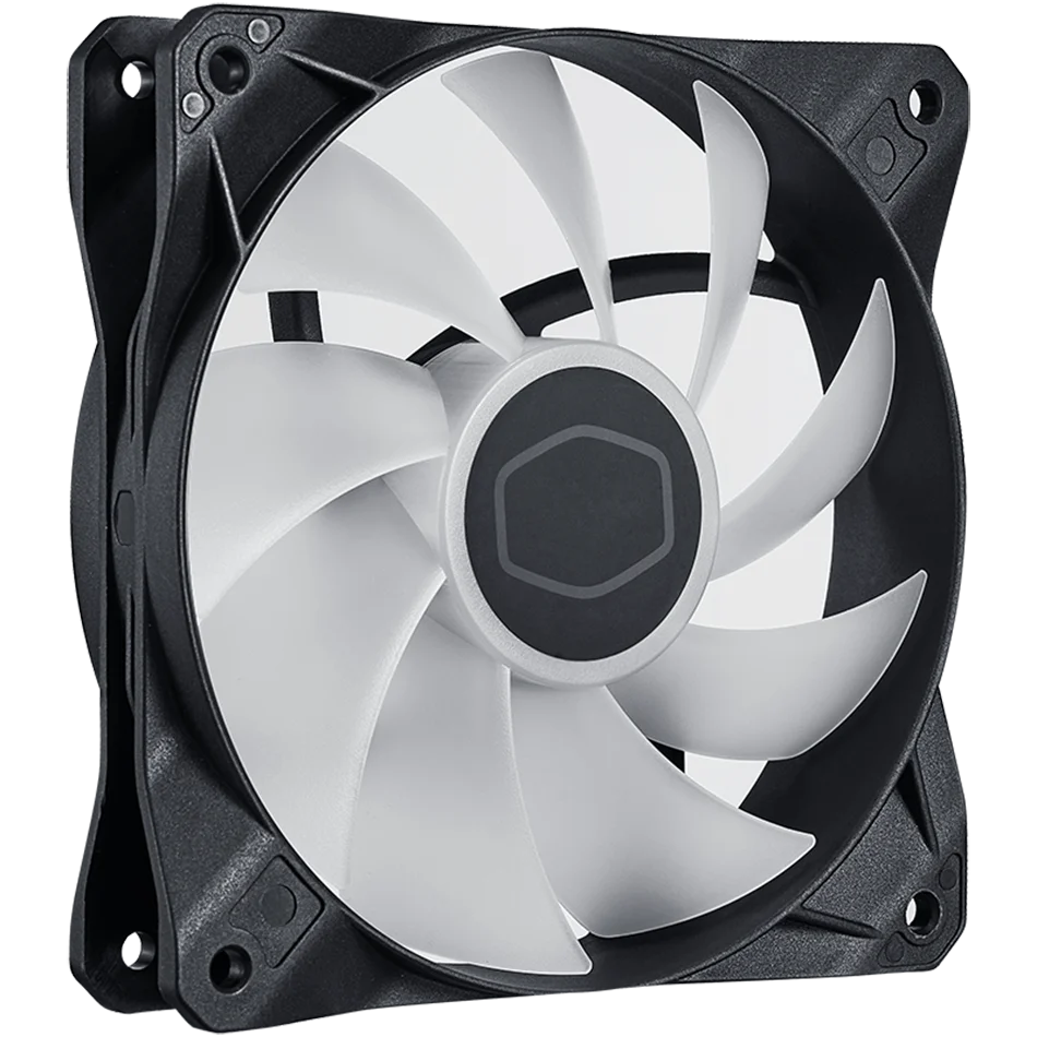 Cooler Master CF120 ARGB Case Fan 5V 3PIN PWM Rifle Bearing 120mm Quiet Black Addressable RGB CPU Cooling Fan