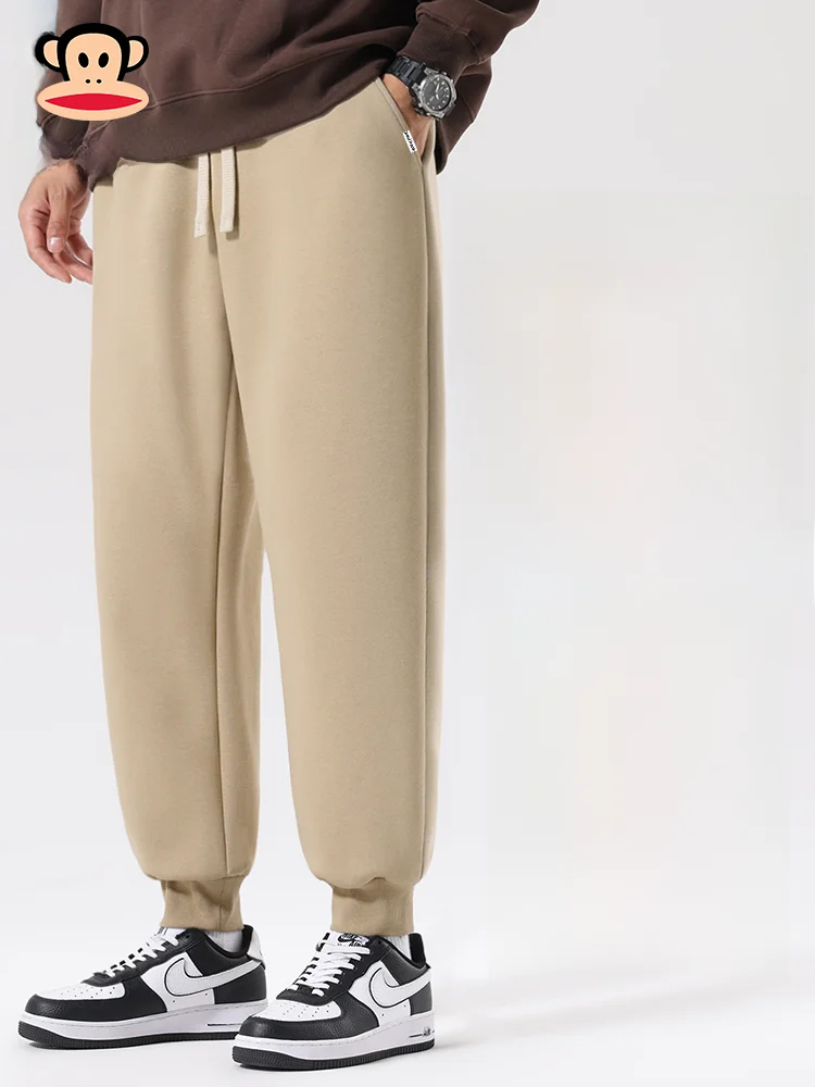 

Мужские повседневные брюки цвета хаки с манжетами, весна 2026: универсальные, удобные, дышащие, износостойкие, мягкие, модные, спортивные