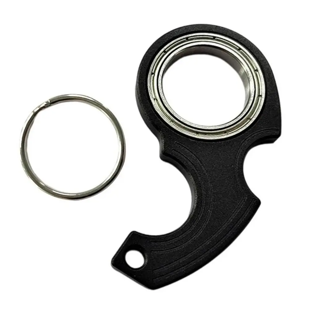 Aluminium Alloy Revolve Fingertip Keyring Anti-Anxiety Light Trendy Fingertip Rotation Keychain Light Weight Portable