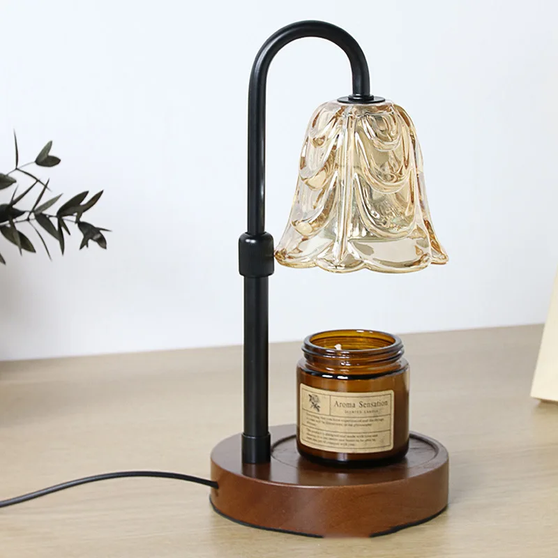 

Cross-border hot-selling retro wax melting lamp bedroom sleep lamp simple light luxury high-end aromatherapy candle melting