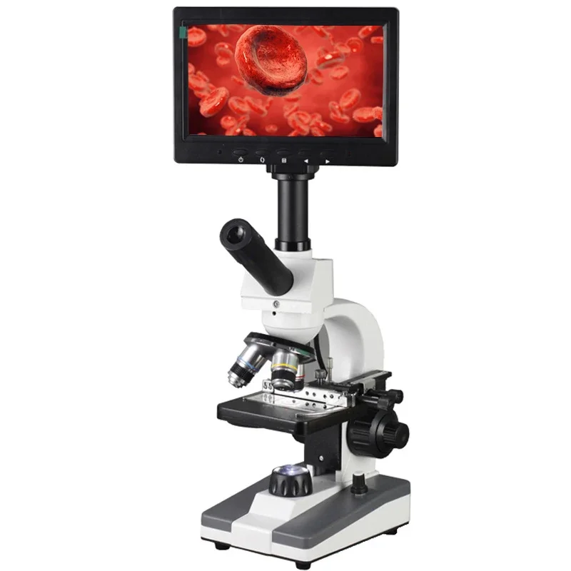 7 Inch LCD Display + Aluminum Case + 5MP Pixel XSP-116D 400X  Microscope Digital Microscope