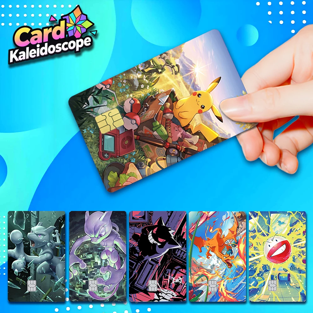 

【S2】 PTCG Pocket Card illustration‌ Series Credit Card Skin Stickers for VISA JCB Mastercard and other IC bank card decorations