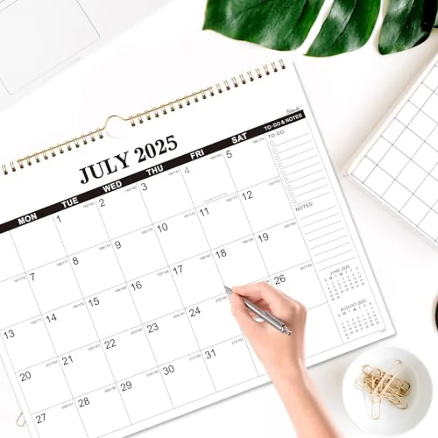Wall Calendar 20252026 Jul 2025 to Dec 2026 Hanging Calendar 20252026 18 Monthly Calendar 15 x 11.5" to Do and Notes Large Dail