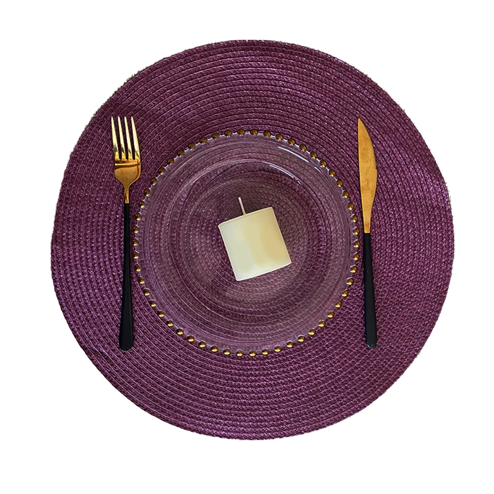 Christmas Dining Casual Dining Dark Green Woven Table Mats Stylish Table Mats Hard-wearing Premium Woven Material