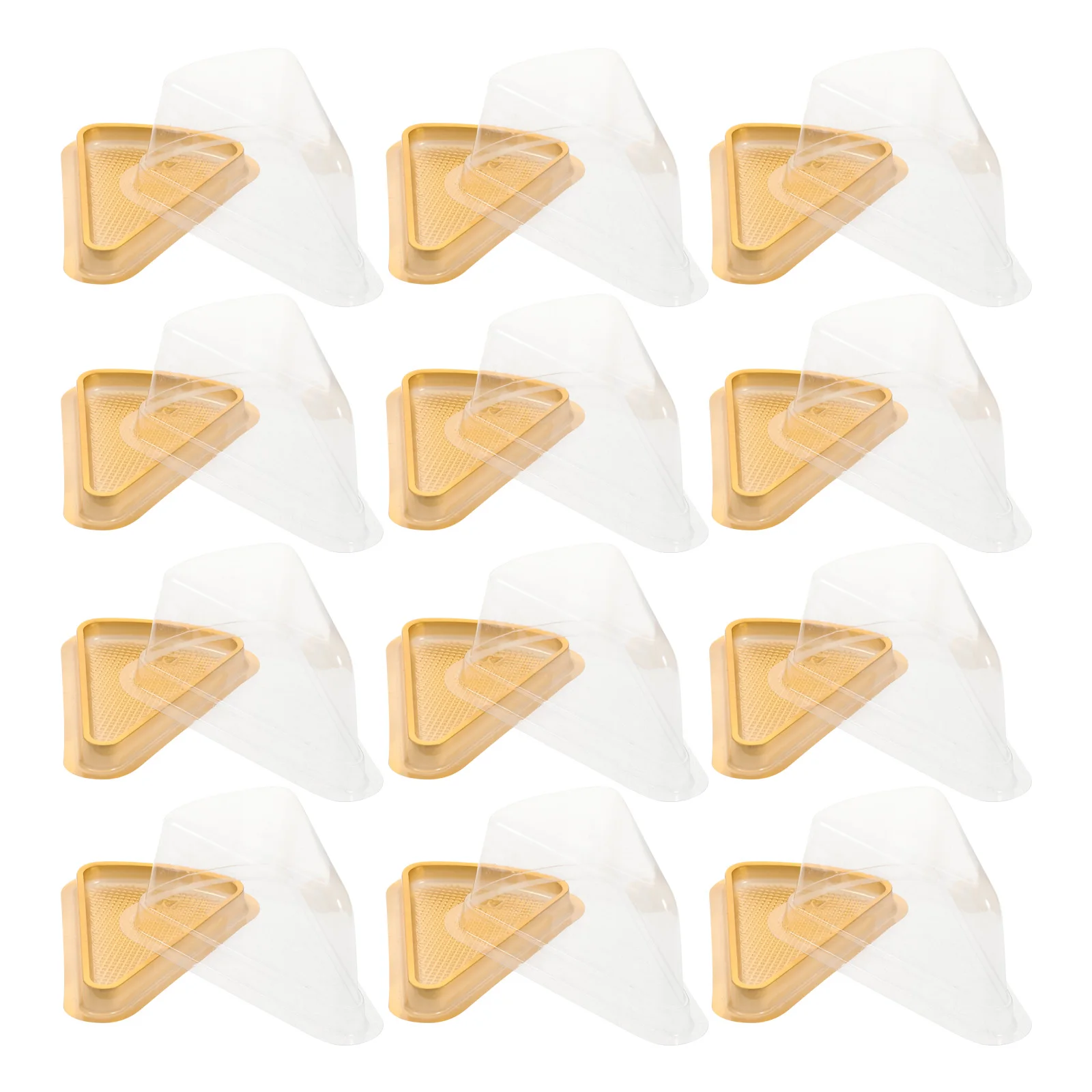 

50Sets Cake Boxes Premium Clear Material Portable Bakery Boxes Stackable Dessert Packaging for Party Holiday DIY Mousse Box