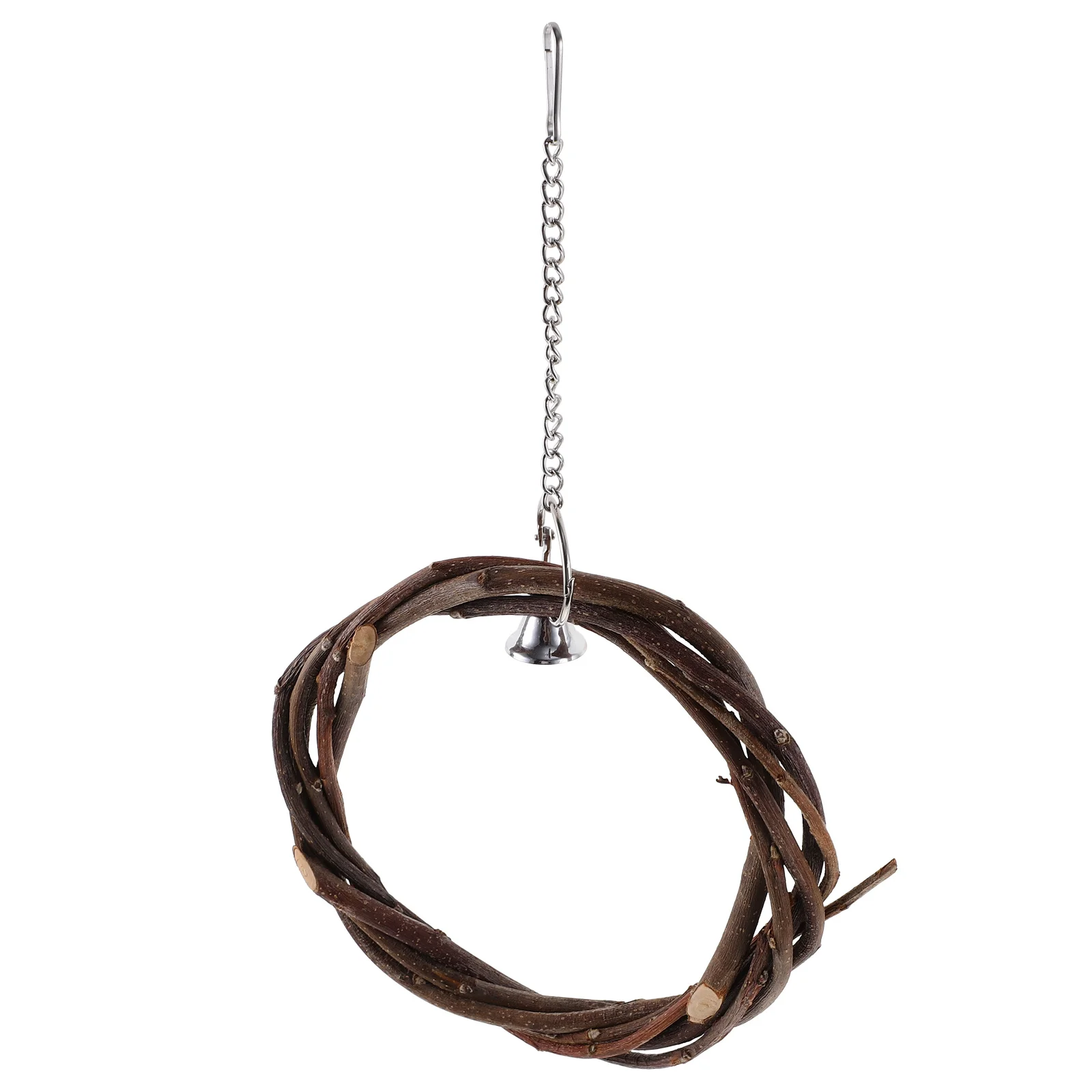 

Durable Eco-Friendly Parrot Swing Braided Ring Bird Stand Rattan Bite Entertainment Pet Accessories Pet Bite Toy