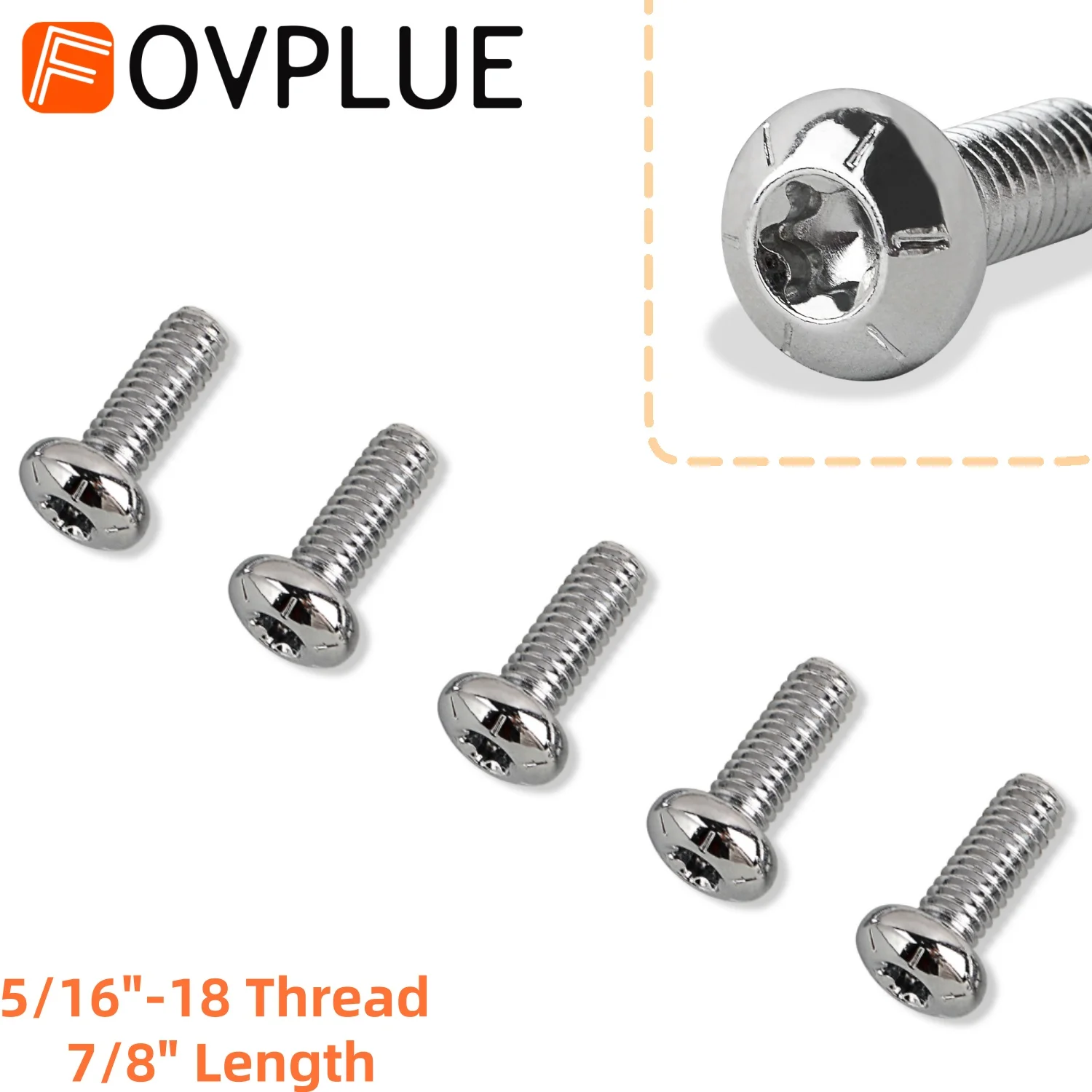 

5/16"-18 Thread Motorcycle Front Disk Brake Rotor Bolts For Harley Touring Dyna Softail CVO Road King Electra Glide Fat Boy 114