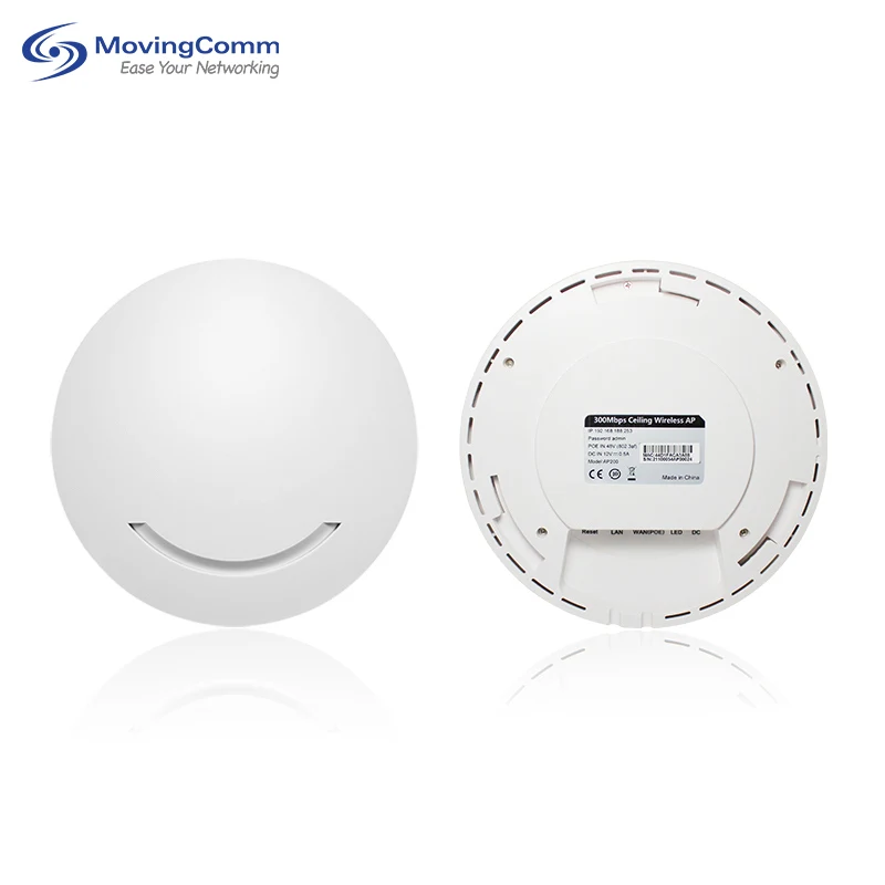 RTS Openwrt Teto Ap Padrão 48V Poe 802.11N 2.4Ghz 2X2 Wi-Fi 300Mbps Indoor Enterprise Ponto de acesso sem fio Wifi