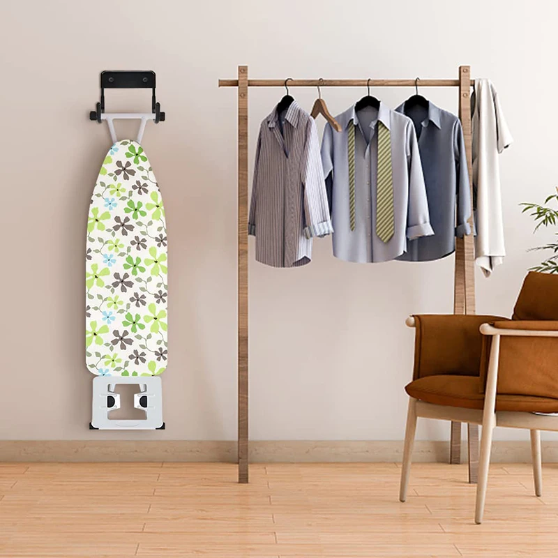 

Multi-function Stainless Steel Wall Mount Ironing Board Hook Holder Dryer Storage Shelf Practical Organizer Racks Space Saving