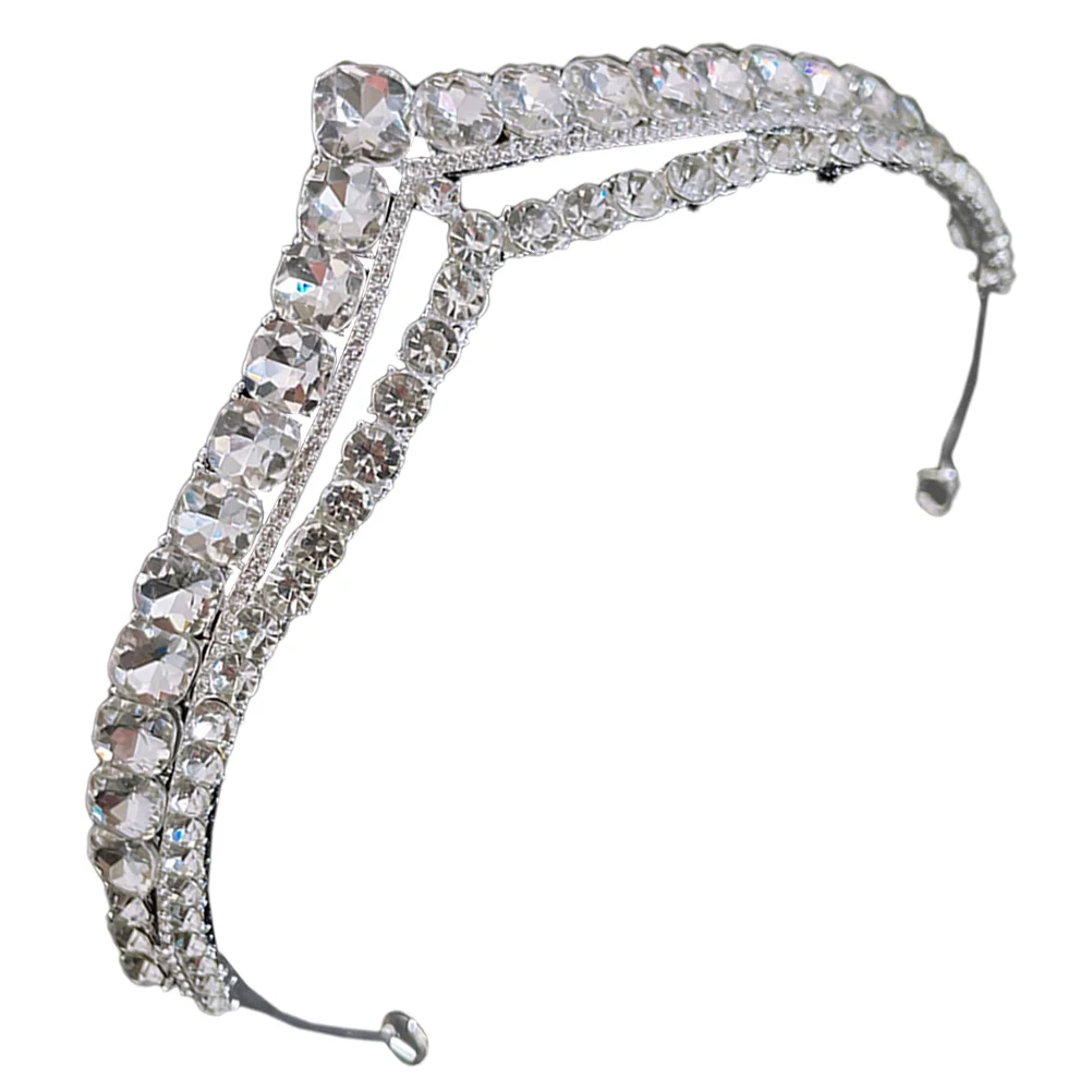 

Crown Decor Birthday Tiara Bridal Wedding for Women Princess Delicate Prop Rhinestone Bride Elegant Woman Party Tara Girls