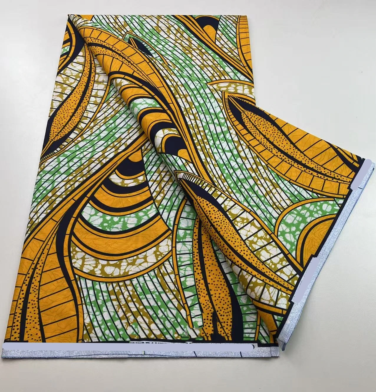 

Новая африканская восковая ткань, 100% хлопок, Анкара Tissu Wax Flash, высокое качество, Nigerila Tissu Pagne для праздничного платья, 6 ярдовN5-913-2