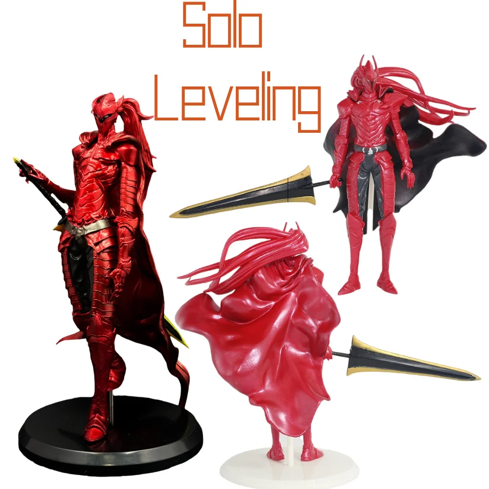 

Hot Anime Solo Leveling Anime Figure Shadow Legion Knight Sung Jin-Woo Yeagley Soldier Action Figure PVC Series Model Toys Gift