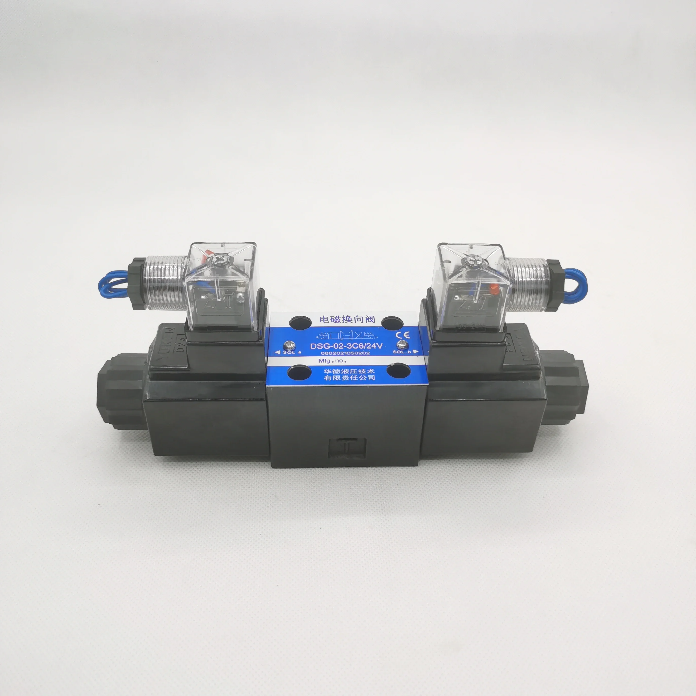 YUNYI Solenoid Valve DSG-02-3C6 Hydraulic Directional Valve Cast Iron Pilot Operated Directional Control Valve