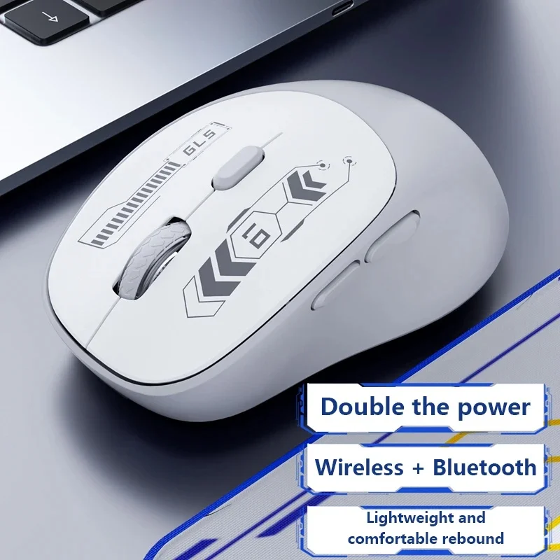 Three Modes Ergonomic Wireless Gaming Mouse 6 Keys Adjustable DPI Optical Computer Mice 2.4G USB Receiver For PC Laptop Gamer