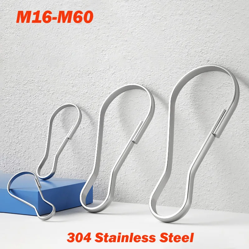 Spring Lanyard Snap Clip Hooks 304 Stainless Steel Gourd Shape Clasps Keyring Zipper Pull Jewelry Making Handmade Craft Findings