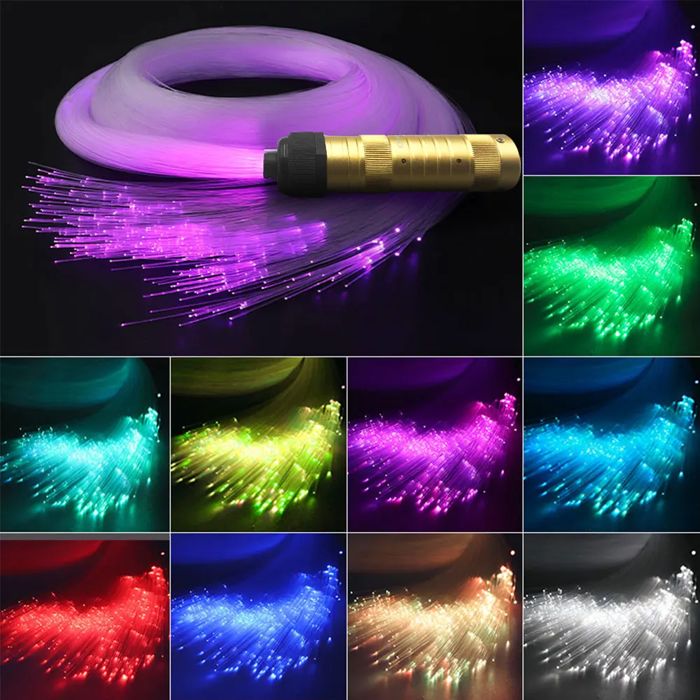 VASTFIRE DC12V RGBW Fiber Optic Star Ceiling Lights Kit Smart APP Sound Control LED Engine for Car Starry Sky Fiber Optic Light