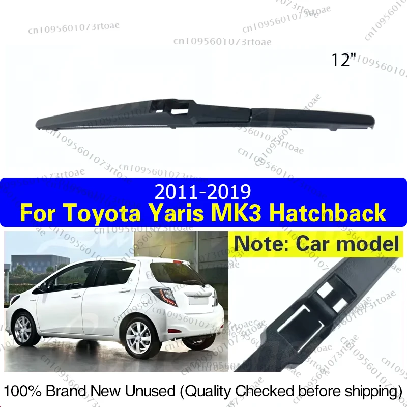 

12" Tailgate Rear Windshield Wiper Blade For Toyota Yaris MK3 Hatchback 2011 - 2019 Windscreen Window Brush Car Accessories