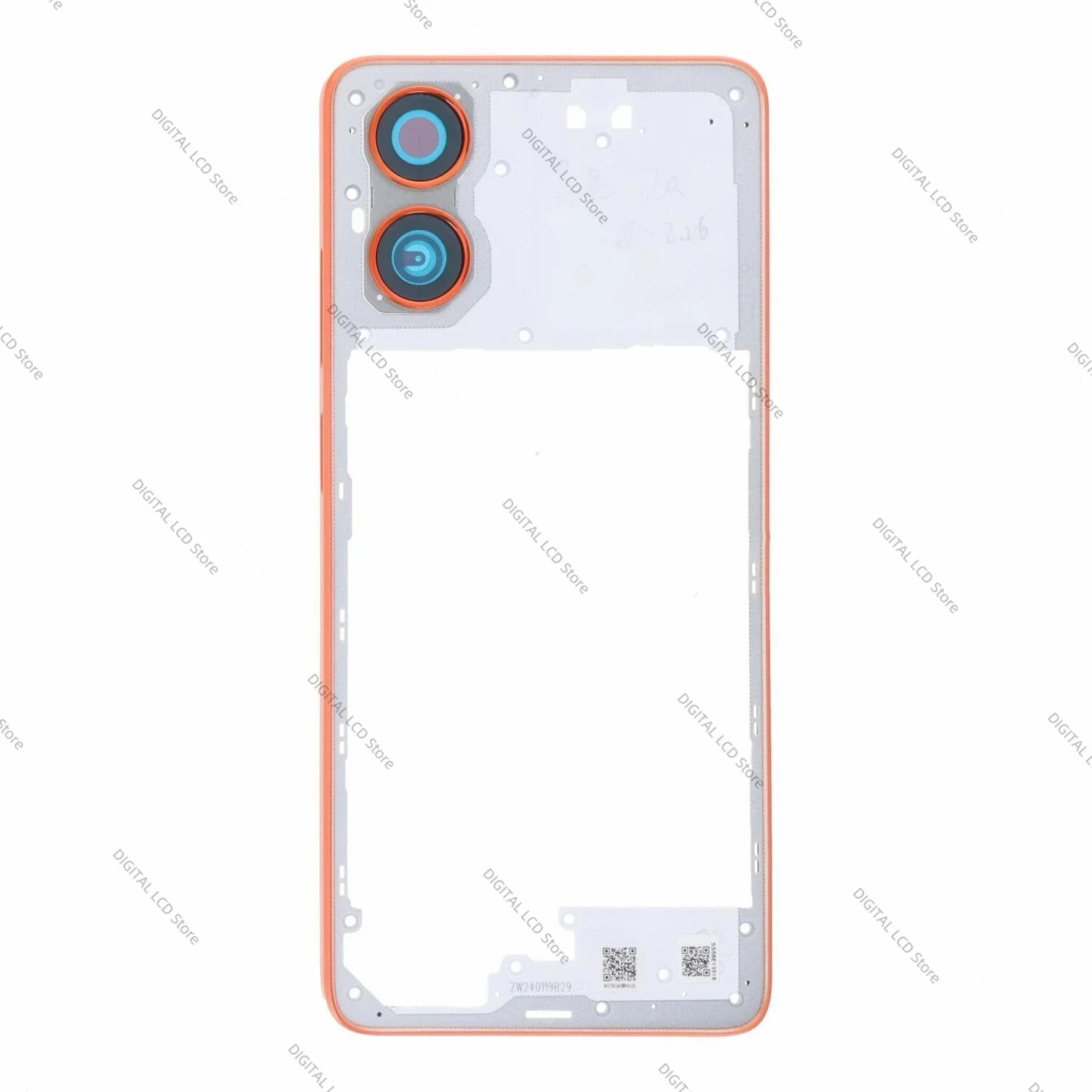 NEW For Motorola Moto G04 Back Cover Middle Frame Holder Housing Repair and Replacement for moto XT2423 Back Cover Middle Frame