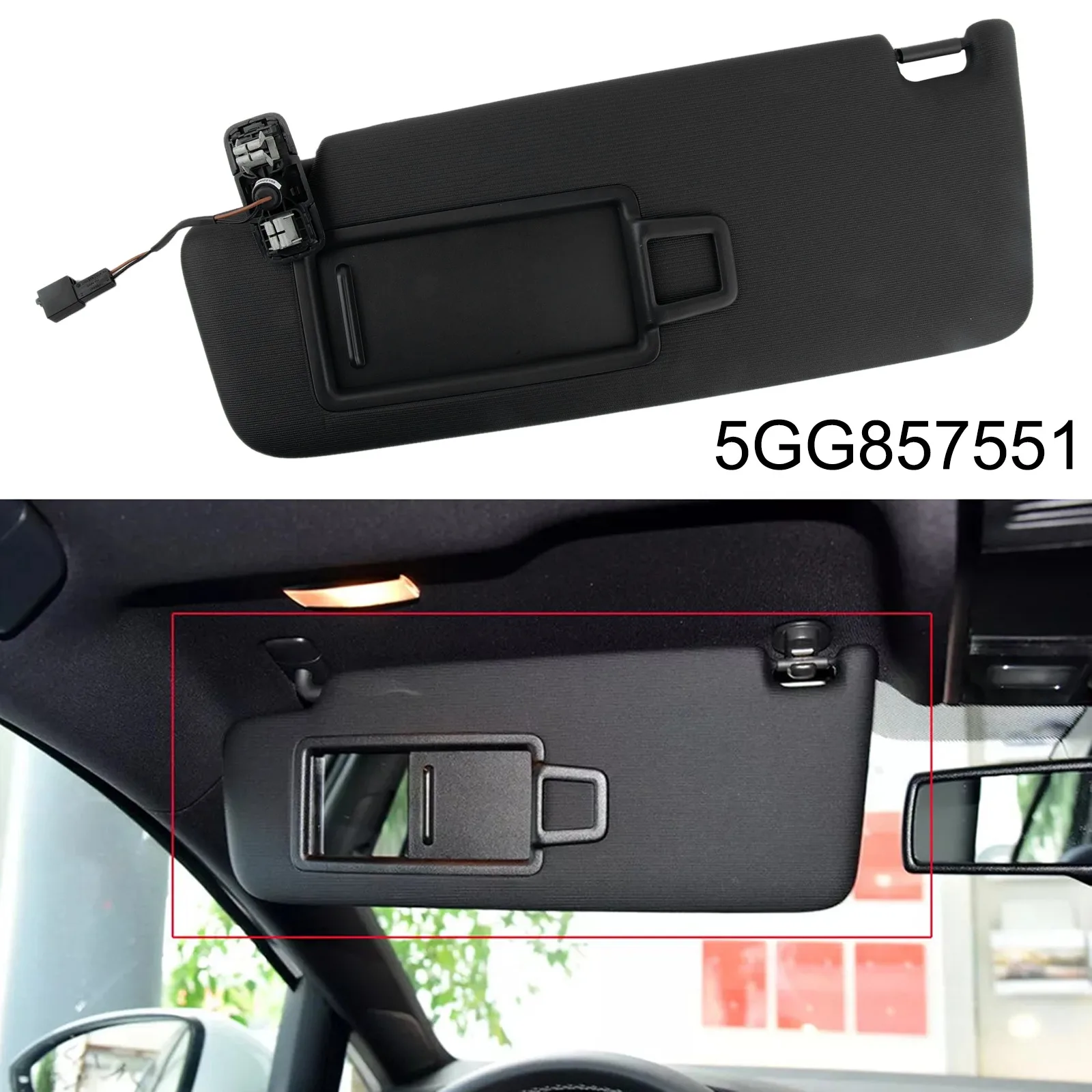 OEM Part 5GG857552 Makeup Mirror Stable Characteristics Brand New Condition High Reliability Perfect Match For Car