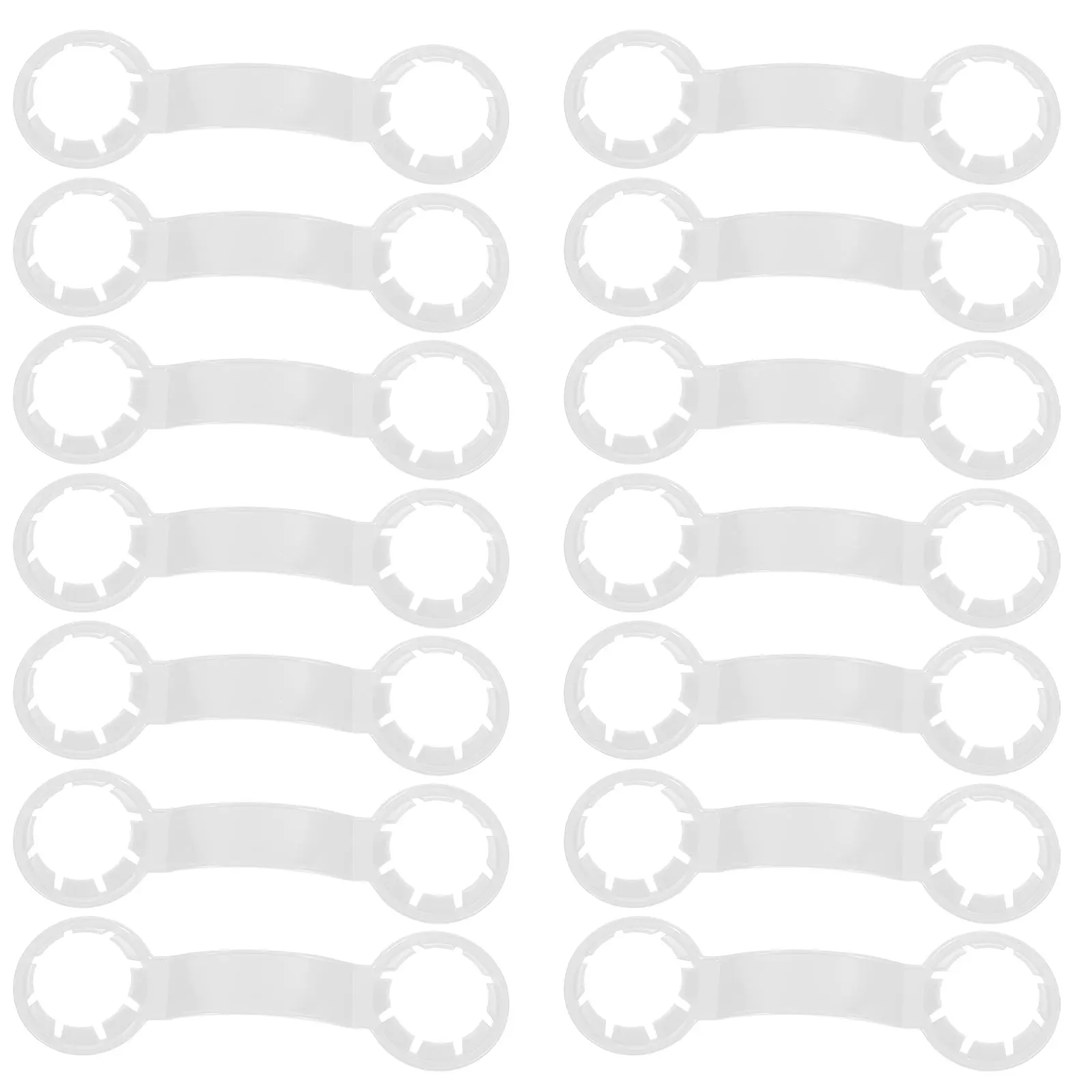 

100 Pcs Beverage Bottle Buckle 2 8 3 5cm White Clip Smooth Edge Drink Water Holder Carrying Lifting Storage Handle