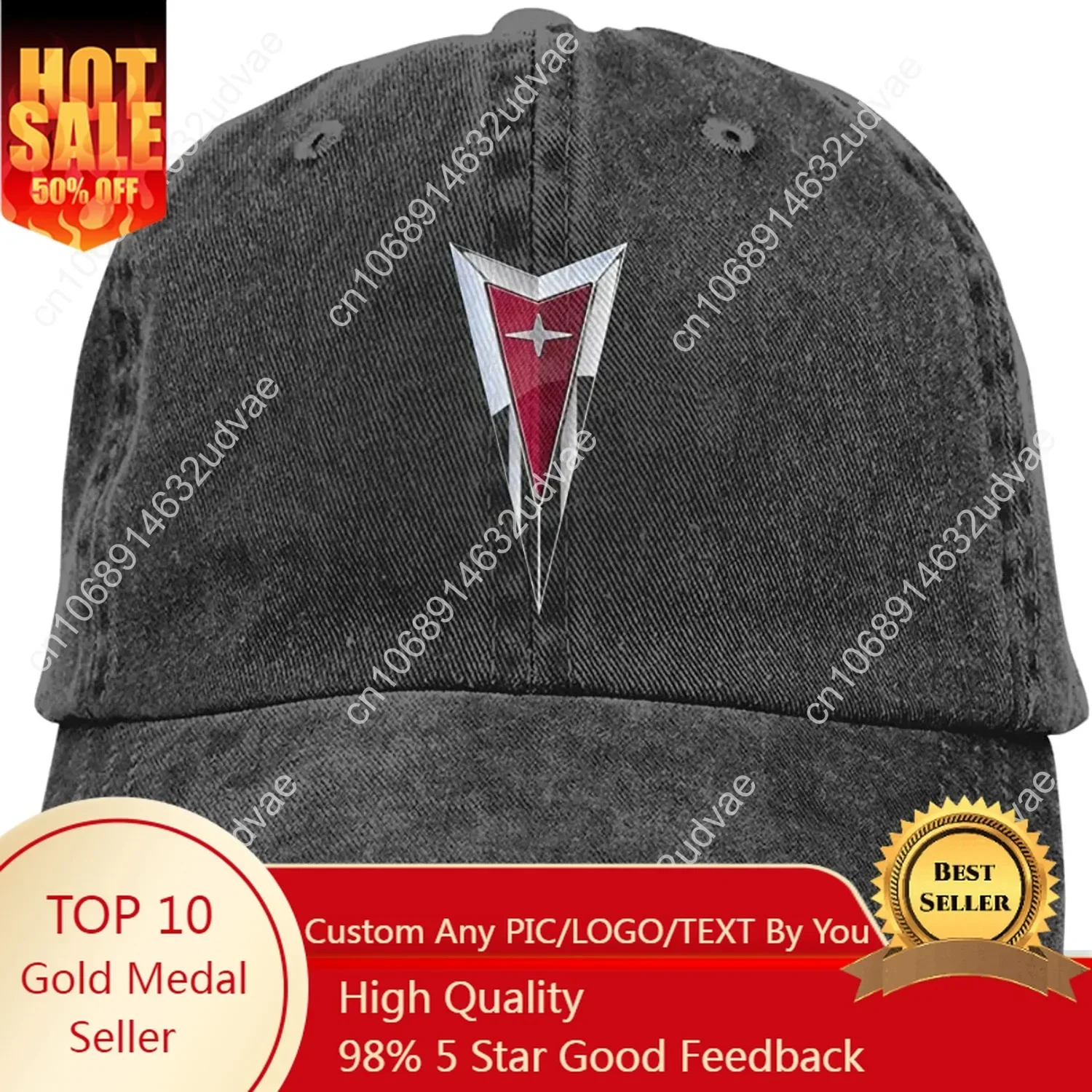 

Nyanhif Personalized Pontiac Auto Logo Fashion Hat Cap for Man Black