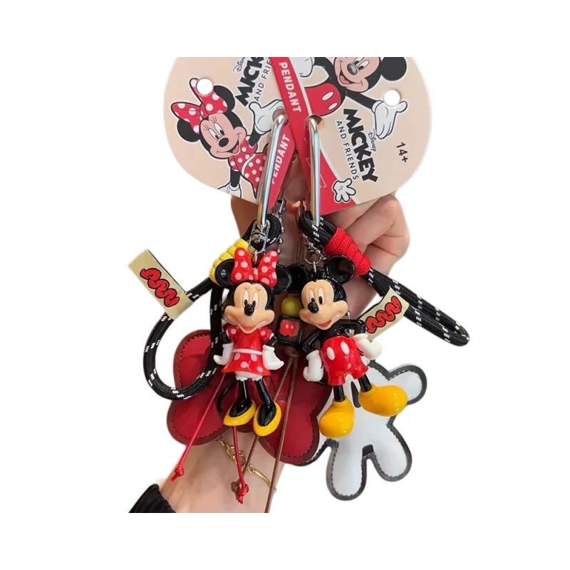 

Оригинальный мультяшный брелок Disney с куклой Минни и подвеской в виде Дональда Дака, милый аксессуар для мобильного телефона, идея для небольшого подарка