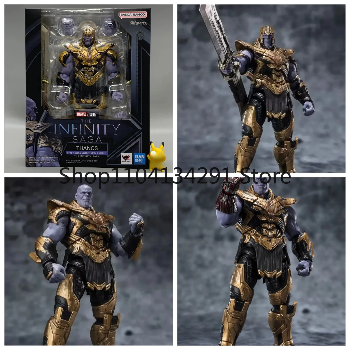 ของแท้จาก Bandai SHF Avengers: Endgame Infinity Legend Thanos แอ็คชั่นฟิกเกอร์ของเล่นของขวัญวันเกิดของสะสม
