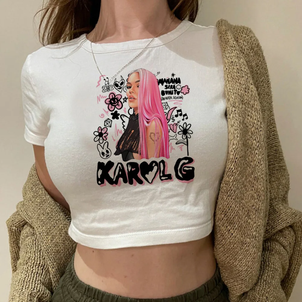 Tomorrow Will Be Nice Karol g trashy vintage fairycore crop top Female cyber y2k fairycore aesthetic Harajuku tee  tshirt