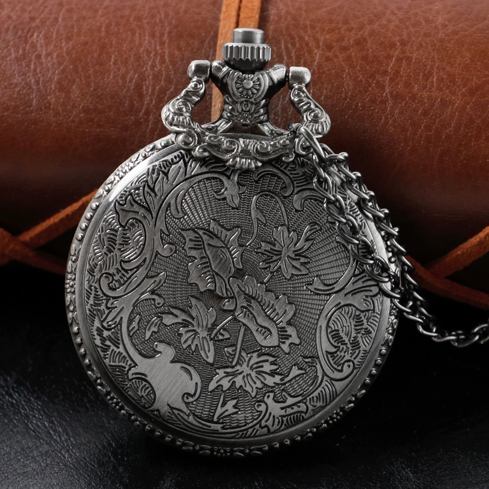 Popular Noble Games personaje de película lobo reloj de bolsillo de cuarzo collar reloj insignia el mejor regalo para hombres mujeres accesorios de joyería