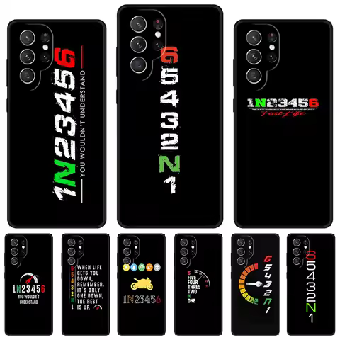 Motorcycle Gear phone case For Samsung Galaxy S24 S23 S22 Ultra Note 10 20 Plus S8 S9 S10 S20 S21 FE Cover