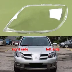 For Mitsubishi Outlander 2004 2005 2006 Headlight Cover Lamp Shade Headlights Shell Lampshade Headlamp Housing Lens Plexiglass