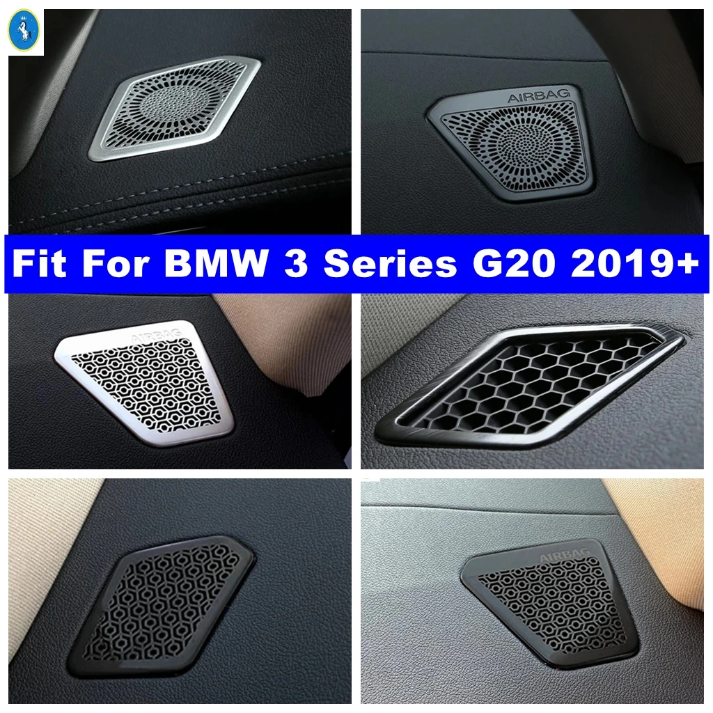 

Auto Dashboard Speaker Audio Horn Frame AC Air Outlet Vent Cover Trim For BMW 3 Series G20 2019 - 2024 Interior Kit Accessories