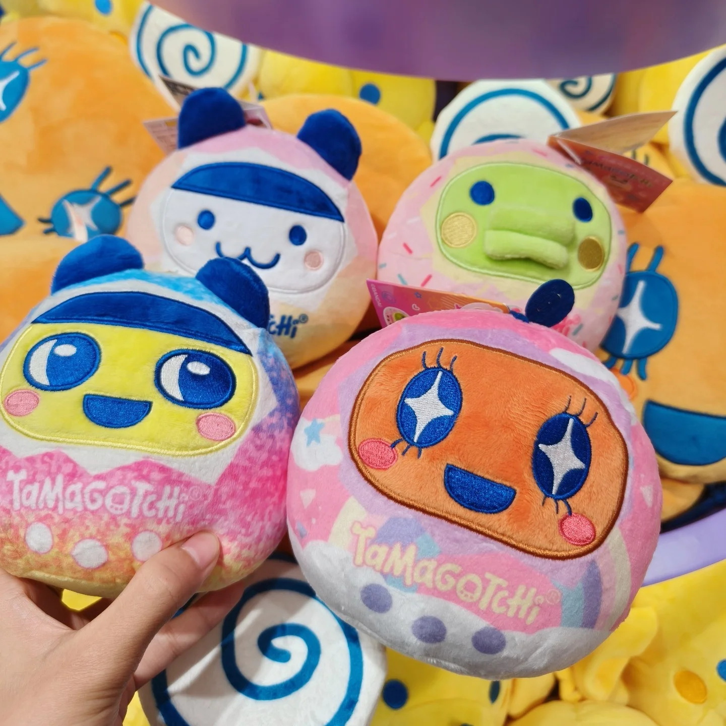 Pluszowa zabawka Bandai Tamagotchi w kształcie elektronicznej maszyny, Mametchi Kuchipachi Mimichi Memetchi, prezent