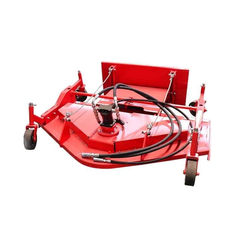 New Type 3 Blades Grass Rotary Slasher Machine Lawn Mower For Garden Tractor Skid Steel Loader