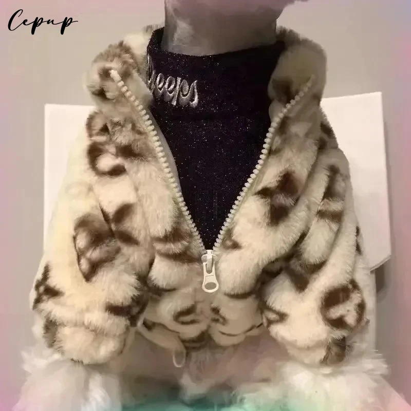 

Dog winter High-end coat pet protection against cold sweater small cat aristocratic jacket High-end design sense Teddy cute coat