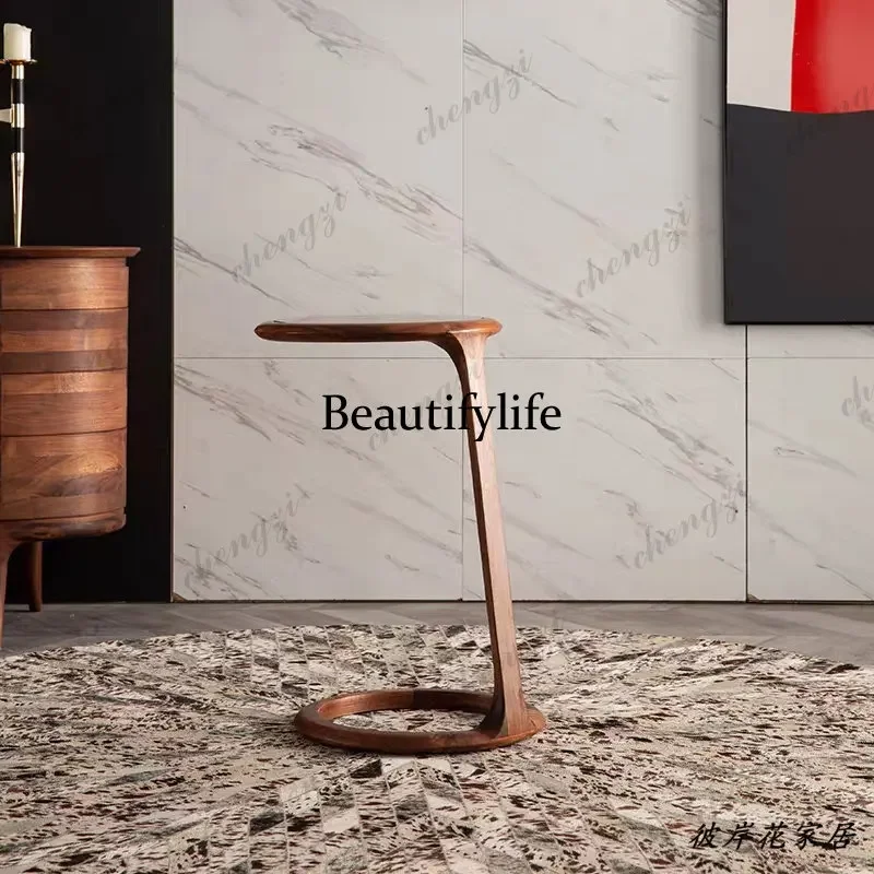 F181 North American black walnut sofa edge few modern simple Nordic all solid wood corner few living room