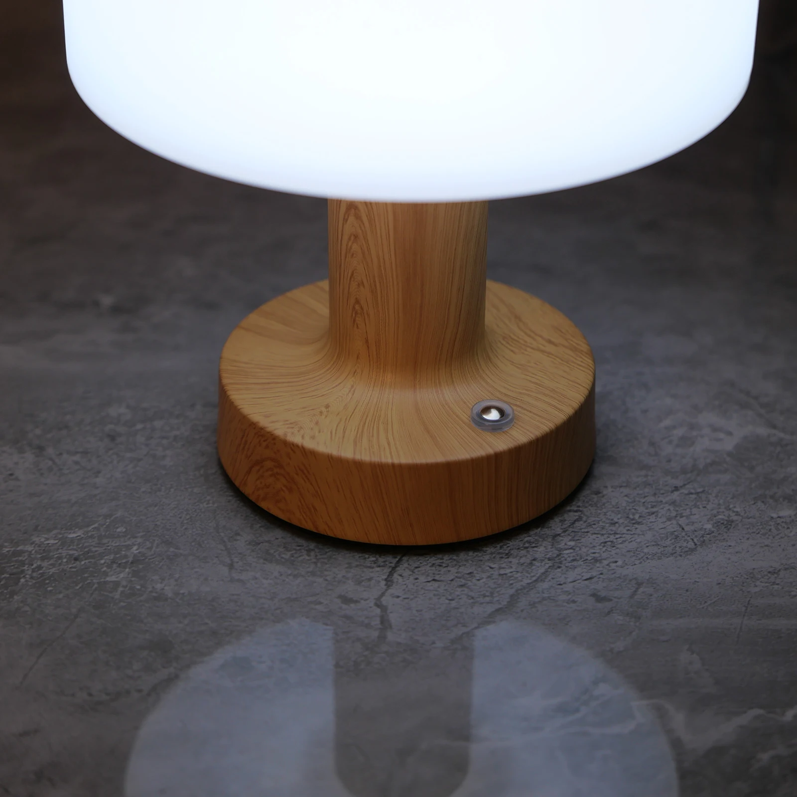 Retro Mushroom LED Night Light USB Rechargeable Touch Sensor Light Dimming Lamp for Coffee Bar Bedroom Home Decor