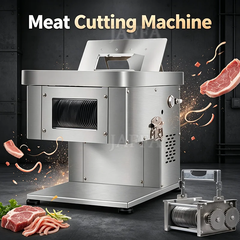 Restaurant Grade Energy Saving Electric Slicer Machine, Beef Mutton Roll Slicing + Carrot Potato Vegetable Cutter